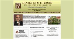 Desktop Screenshot of diabetesthyroidcenter.com