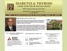 Tablet Screenshot of diabetesthyroidcenter.com